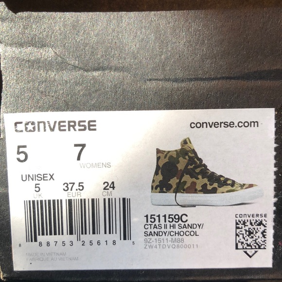 BNWTNBX CONVERSE CTAS II HI SANDYSANDYCHOCOLATE🔥 - Picture 6 of 6